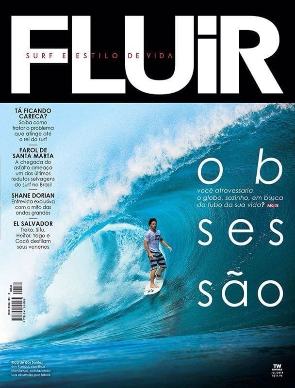 Revista Fluir queda de cabelo surf sol